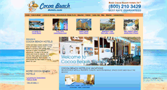 Desktop Screenshot of cocoabeachhotels.com